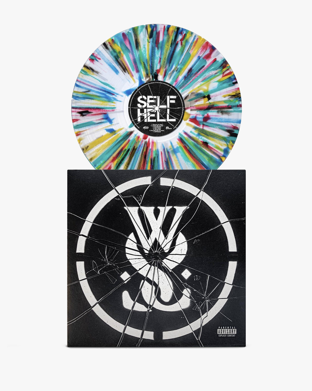 SELF HELL 12" VINYL - MULTI-COLORED CLEAR SPLATTER